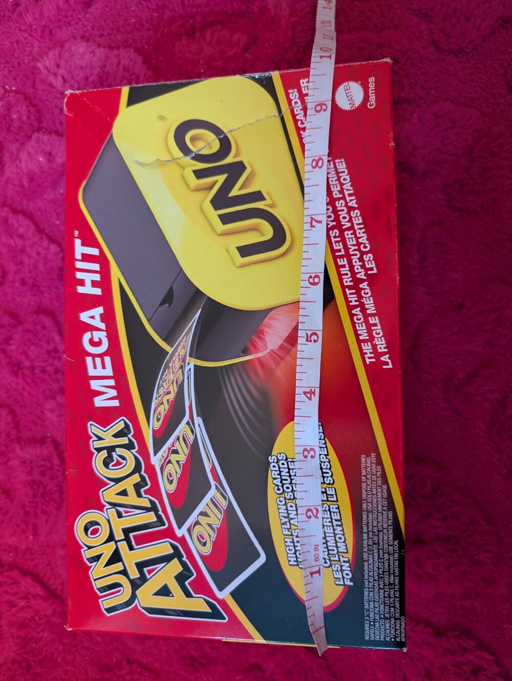 Mattel UNO Attack Mega Hit Card Game - Red/Yellow/Black